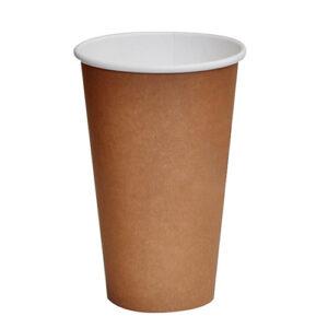16 OZ PLA Coated SW Cup/Brown Print 1000pc