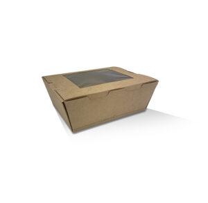 Lunch Box with PLA Window Medium 200pc/ctn