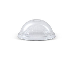 PET dome lid/ Die-cut hole (fit U cups) 1000pc/ctn