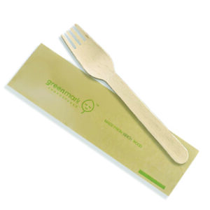 Wooden Fork 160mm individually wrapped 500pc/ctn