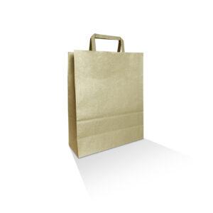 brown kraft bag/flat paper handle/extra small 90gsm 250pc/ctn