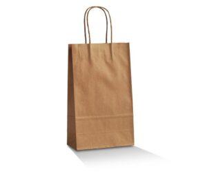 Brown Kraft Bag /Twisted paper handle – Small 500pc/ctn