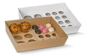 #Cupcake Insert To Fit Small Tray-12 Holes 50pc/PK