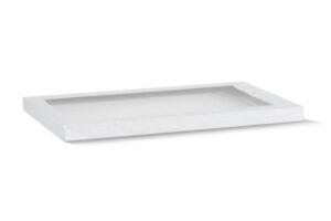 Rectangle White Catering Tray Lid – Large–PET Window100/CTN