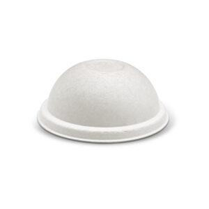 Bagasse Lid-90mm Dome Cup Lid /White 1000pc/ctn