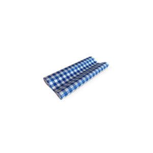 #Greaseproof Paper Gingham Blue Half 190 x 150mm – 400/ream
