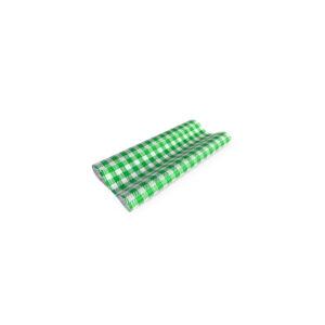 #Greaseproof Paper Gingham Green Half 190 x 150mm – 400/ream