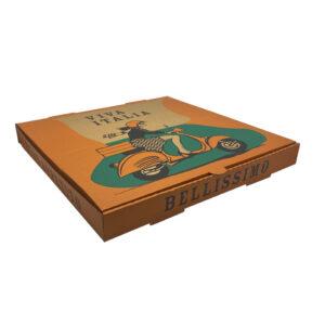 PIZZA BOX BROWN PRINTED 15 INCH 50/BUNDLE