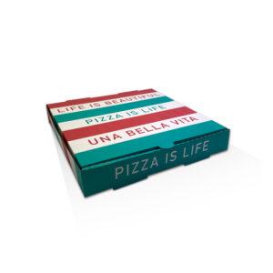 PIZZA BOX WHITE PRINTED 11 INCH 100/BUNDLE