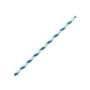 paper straw regular-blue stripe 2500pc/ctn