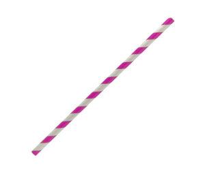 paper straw regular-pink stripe 2500pc/ctn