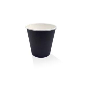 *8oz PE Coated black SW cup/One -Lid – Fits – All 1000pc/ctn