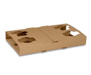 CORRUGATED 4 CELL CUP HOLDER 100/ctn