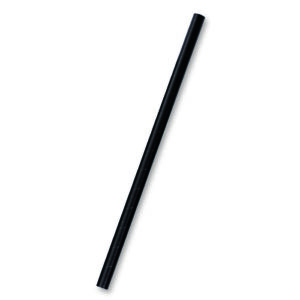 Paper Straw Jumbo- All Black 2500pc/ctn
