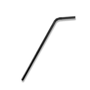 Paper Straw Flexi - All Black 2500pc/ctn
