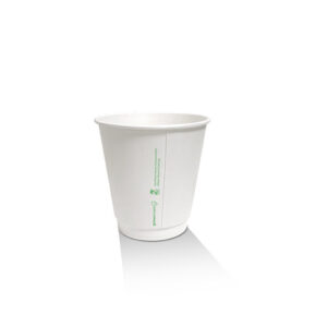 *8oz Aqueous Coated White DW Cup/One -lid -Fits -All 500pc/ctn
